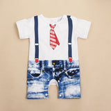 NEW Kids Baby Boys Clothes Overalls Costume Suit Grow Outfit Romper Pants 3-24M