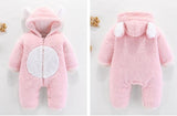 2019 Newborn Baby Winter Hoodie Clothes Polyester Infant Baby Girls Pink Climbing New Spring Outwear Rompers 3m-12m Boy Jumpsuit