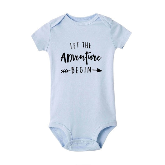 Let The Adventure Begin Baby Onesie Pregnancy Announcement Onesie Clothing Baby Boys Girls Bodysuit Jumpsuit Clothes Outfits