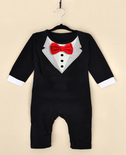 Pudcoco Boy Clothes USA Toddler Baby Boy Bow Tie Gentleman Jumpsuit  Bodysuit Clothes Outfits