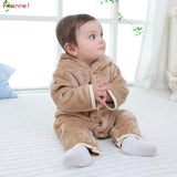2019 Newborn Baby Winter Hoodie Clothes Polyester Infant Baby Girls Pink Climbing New Spring Outwear Rompers 3m-12m Boy Jumpsuit