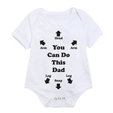 Toddler Baby Girls Boys Bodysuit Letter Printed Newborns Summer Short Sleeved Tops Sunsuit Fashion Infant Kids Clothes 3M-4T A20