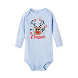 My First Christmas Letter Print Romper Jumpsuit Infant Newborn Baby Girls Boys Long Sleeve Outfit Babe Christmas Clothes