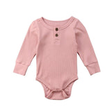 Newborn Baby Autumn Winter Clothes Knitted Romper 2019 NEW Infant Boy Girl Long Sleeve Solid Jumpsuit Playsuit Outfits 0-24M