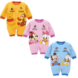 Mickey Baby Rompers Baby Boy Clothing Minnie Baby Girls Clothes Disney Kids Outfits New Fashion Infant Jumpsuit Roupas Bebes