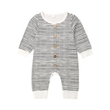 Infant Newborn Baby Boy Girl Long Sleeve Warm Autumn Clothes Cotton Romper  Jumpsuit Outfits Camo Striped One Piece