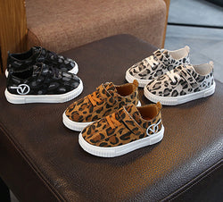 Autumn Basketball Kids, Babies, Printed Leopard Girls'Soft Non-skid Sports, Outdoor Sports, Kids' Soft Kids Boys Girls Shoes