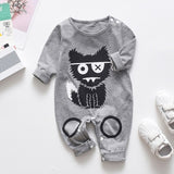New Newborn Baby Clothes Boys Girls Romper Floral Dinosaur Car Printed Long Sleeve Cotton Romper Kids Jumpsuit Playsuit Outfits