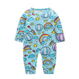 New Newborn Baby Clothes Boys Girls Romper Floral Dinosaur Car Printed Long Sleeve Cotton Romper Kids Jumpsuit Playsuit Outfits