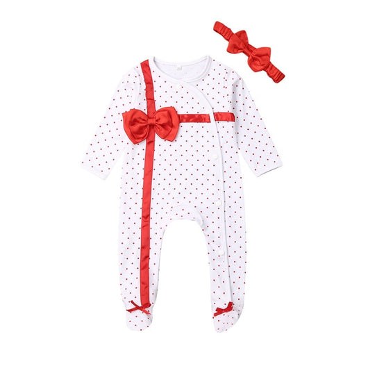 Infant Baby Girl Boy Kids 0-12M Rompers Xmas Christmas Santa Claus Romper Jumpsuits Hat Clothes