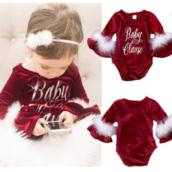 Christmas Baby Girls Romper  Baby Girl Clothes Long Sleeves Newborn Baby Clothes Cute Infant Rompers Fall Jumpsuit Xmas bebes