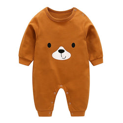VTOM Baby Infant  Rompers Baby Boys Girls Long-Sleeved Rompers Cartoon Infant Jumpsuit  Baby Toddler Clothes BB8-2