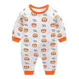 VTOM Baby Infant  Rompers Baby Boys Girls Long-Sleeved Rompers Cartoon Infant Jumpsuit  Baby Toddler Clothes BB8-2