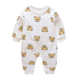 VTOM Baby Infant  Rompers Baby Boys Girls Long-Sleeved Rompers Cartoon Infant Jumpsuit  Baby Toddler Clothes BB8-2