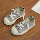 Spring 2019 New Kids' Shoes Summer Korean Children's Canvas Shoes Girls' Casual Shoes Soft Bottom Solid Color Lace Up 22-32