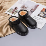 KushyShoo Winter Boots for Girls 2019 New Kids' PU Snow Boots Warm Cotton Shoes Toddler Snow Boots Children Warm