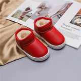 KushyShoo Winter Boots for Girls 2019 New Kids' PU Snow Boots Warm Cotton Shoes Toddler Snow Boots Children Warm