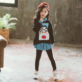 Children's Dress Girls'Suit 2019 New Kids' Korean Spring and Autumn Fashion Sports Net Red and Autumn Fashion Clothes