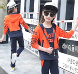 Girls'Spring Dress New Kids' Clothes 10 Girls'Three Suits 12-year-old Kids' Sports 3 Suits Top + Trousers + T-shirt