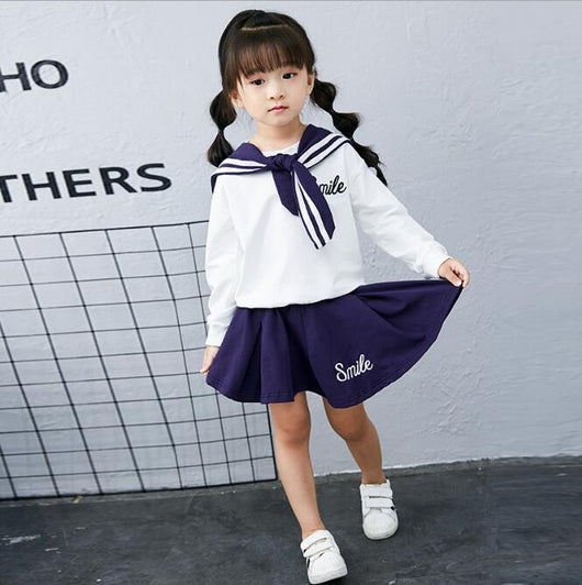 Children's Suit New Kids'Leisure Navy Class Clothes in Spring and Autumn of 2019 Two Kids' School Clothes
