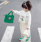 Children's Spring Dresses 2019 New Kids'Belt Trousers Suit Kids' Stylish Korean Trendy Clothes Two-piece Suit