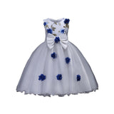WEIXINBUY Flower Girl Dress Summer Clothes Girl Wedding Embroidery Dresses Kids's Party Wear Costume For Girl Children M2