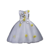 WEIXINBUY Flower Girl Dress Summer Clothes Girl Wedding Embroidery Dresses Kids's Party Wear Costume For Girl Children M2