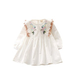 Girls Autumn Dresses 2019 Casual Fashion Baby Girl Embroidered Kids Dress Long Sleeve Pricess Dress Party Clothes Kids' Clothing