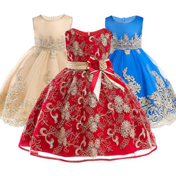 Christmas Flower Girl Dress Summer Clothes Girl 2018 Baby Girl Wedding Dresses Kids's Party Wear Costume For Girl Children