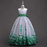 6-16 Y Flower Girl Dress Kid Girl Clothes Baby Birthday Wedding Dresses Kids's Party  Costume For Girl Children Clothing