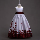 6-16 Y Flower Girl Dress Kid Girl Clothes Baby Birthday Wedding Dresses Kids's Party  Costume For Girl Children Clothing