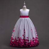 6-16 Y Flower Girl Dress Kid Girl Clothes Baby Birthday Wedding Dresses Kids's Party  Costume For Girl Children Clothing