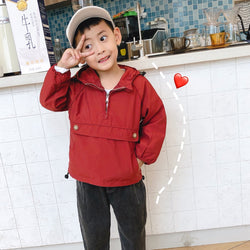 Boy's Autumn Jacket New Kids' Westernized Children's Spring and Autumn Outerwear, Korean Version Boy's Charge Kids Clothes