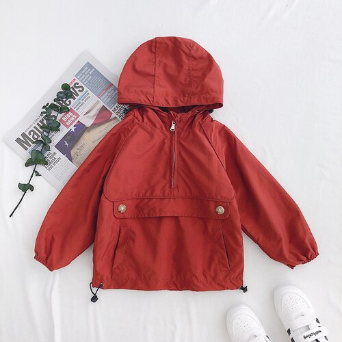 Boy's Autumn Jacket New Kids' Westernized Children's Spring and Autumn Outerwear, Korean Version Boy's Charge Kids Clothes