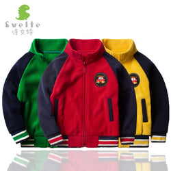 Wy4012 Children Kids' Coat BOY'S GIRL'S Fleece Jacket Overcoat Long Sleeve Clothes Fashion