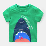 Hot Selling Newest Boys'Short Sleeve T-shirt New Kids' Clothes for Summer 2019 Girls'Babies' Half Sleeve Bottom Blouse