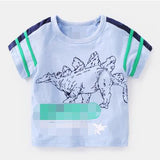 Hot Selling Newest Boys'Short Sleeve T-shirt New Kids' Clothes for Summer 2019 Girls'Babies' Half Sleeve Bottom Blouse