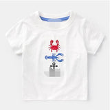 Hot Selling Newest Boys'Short Sleeve T-shirt New Kids' Clothes for Summer 2019 Girls'Babies' Half Sleeve Bottom Blouse