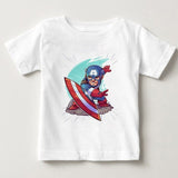 Captain America, Hulk Pattern Short Sleeve T-shirt Kids Clothes Cotton Clothing MJ Avengers Children Kids' Shirts Free Shipping