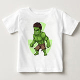 Captain America, Hulk Pattern Short Sleeve T-shirt Kids Clothes Cotton Clothing MJ Avengers Children Kids' Shirts Free Shipping