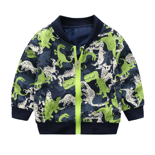 BOY'S Raincoat Jacket Coat Autumn 2018 Children Kids' Overcoat Manufacturers Direct Selling Baby out Clothes a Generation of Fat