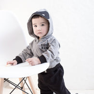 Kids' Overcoat Hooded 2018 Spring New Style Baby Modeling Hoodie Korean-style Elasticity Zipper Clothes a Generation of Fat