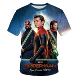 The boy's summer T-shirt, the new spider-man movie, the kids' T-shirt with 3D printed cool kids, are the short-sleeved clothes