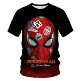 The boy's summer T-shirt, the new spider-man movie, the kids' T-shirt with 3D printed cool kids, are the short-sleeved clothes