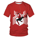 The boy's summer T-shirt, the new spider-man movie, the kids' T-shirt with 3D printed cool kids, are the short-sleeved clothes