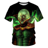 The boy's summer T-shirt, the new spider-man movie, the kids' T-shirt with 3D printed cool kids, are the short-sleeved clothes