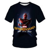 The boy's summer T-shirt, the new spider-man movie, the kids' T-shirt with 3D printed cool kids, are the short-sleeved clothes