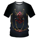 The boy's summer T-shirt, the new spider-man movie, the kids' T-shirt with 3D printed cool kids, are the short-sleeved clothes