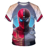 The boy's summer T-shirt, the new spider-man movie, the kids' T-shirt with 3D printed cool kids, are the short-sleeved clothes