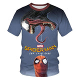 The boy's summer T-shirt, the new spider-man movie, the kids' T-shirt with 3D printed cool kids, are the short-sleeved clothes